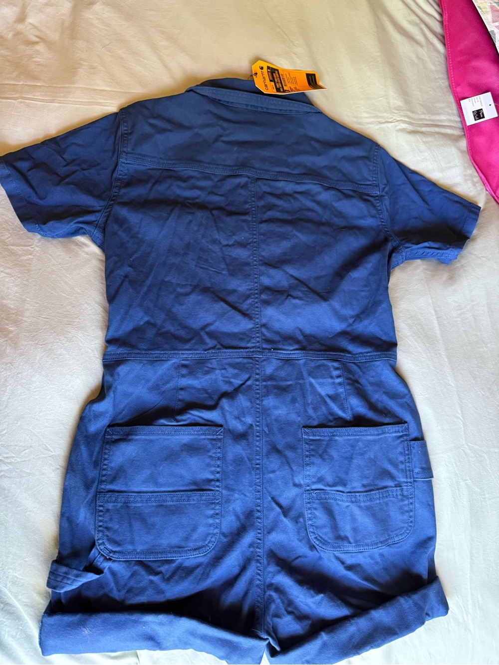 Carhartt Navy Short Sleeve Workwear Romper - Picture 3 of 4
